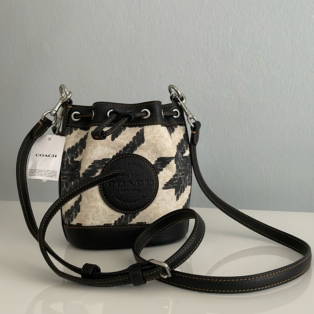 New with tags. Coach mini bucket bag